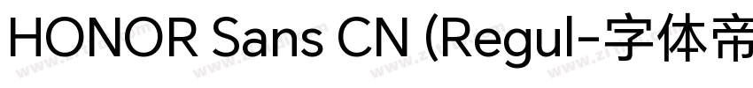 HONOR Sans CN (Regul字体转换